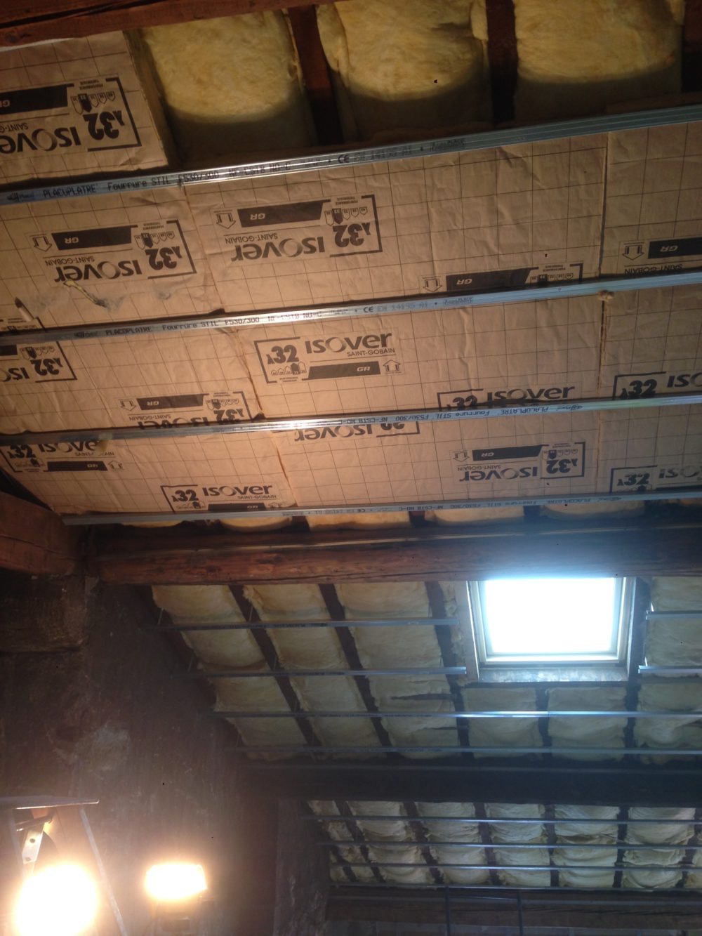 Isolation plafond sous rampants - HAMS